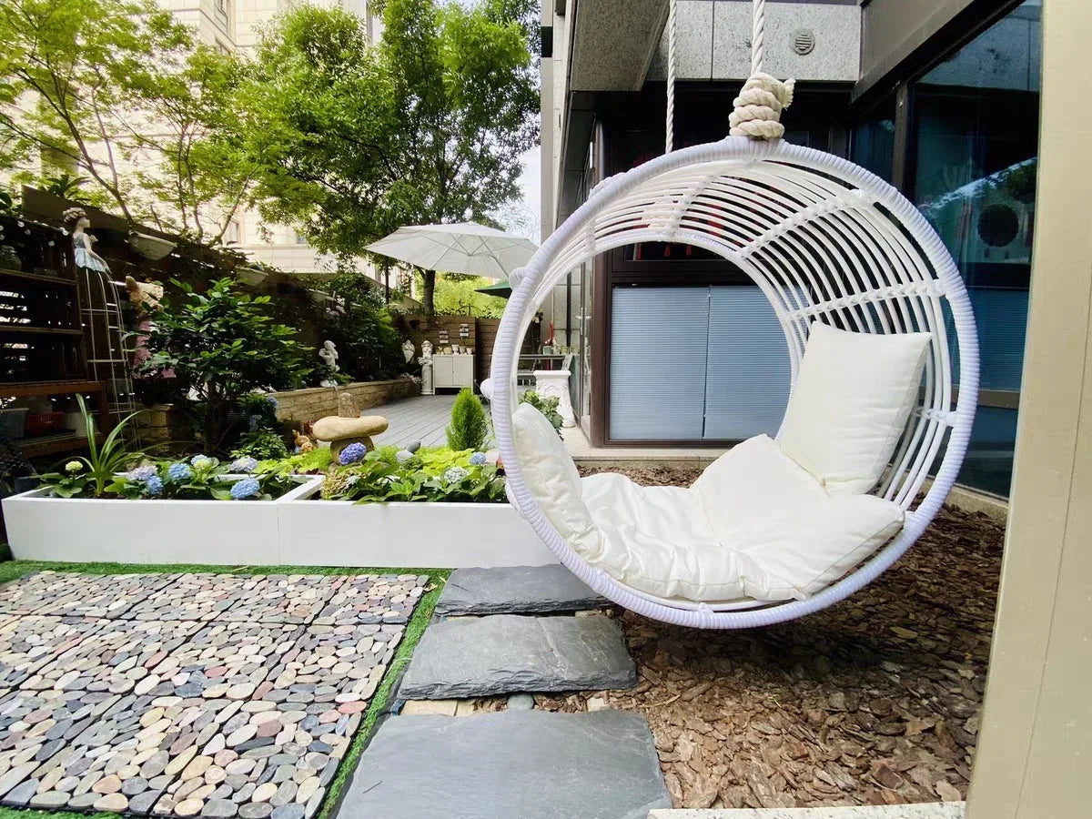 Interior and exterior swings for household balcony hammock outdoor imitation rattan chair round cradle chair hanging chair