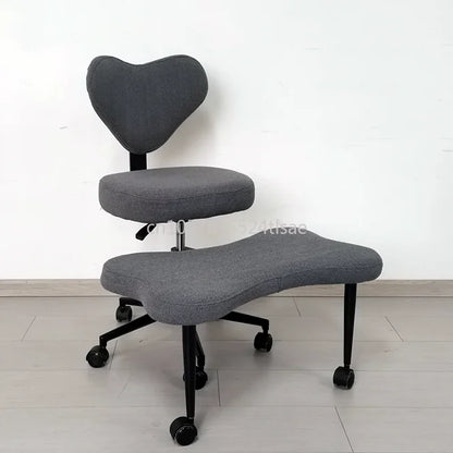 Cross Leg Chair - Meditation Chair with Wheels, ADHD Chair, Height Adjustable Seat, Adjustable Footstool