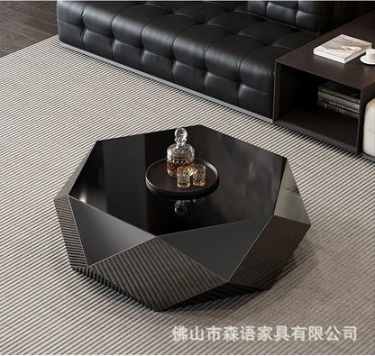 Modern Minimalist Luxury Diamond Stainless Steel Coffee Table Living Room Furniture Shaped  Center Table Tea Table Escritorios