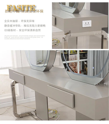 Double-sided mirror table for tgf barber shop, special for dyeing and ironing double-sided mirror hair salon for hair salon
