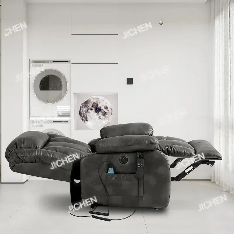 ZQ Dual Motor Sleeper Chair With Massage And Heating Functions Suitable For The Elderly Unlimited Electric Lift Chair, Flat Lyin