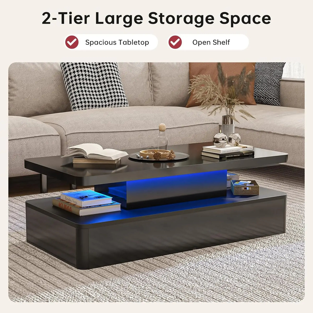 Modern LED Coffee Table, 40