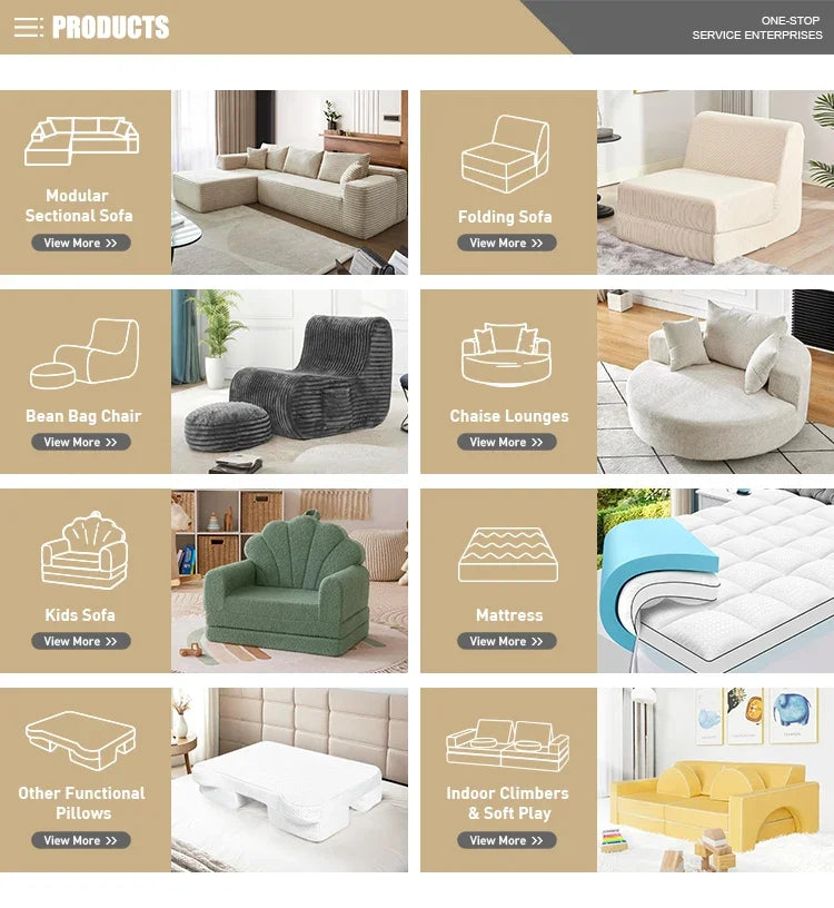 OEM/ODM Compression Sealed Vacuum Package Living Room Bedroom Memory Foam Lazy Sofa Bean Bag Couch