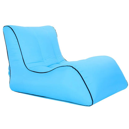 Inflatable Sofa Beach Camping Hiking Picnics Music Festivals-easy Inflation Air Chair Lounger Fabric Foldable Backyard Use