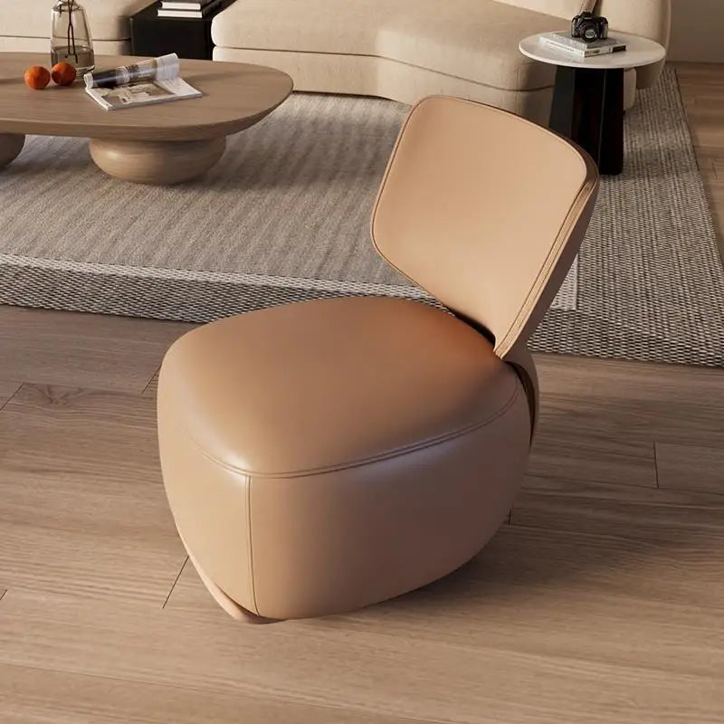 NewLog Light Luxury First Class Cabin Lounge Sofa Chair Nordic Living Room Fabric Low Stool Balcony Leisure Armchair
