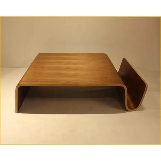 Curved Plywood COFFEE Table Mid Century Modern Living Room Furniture Solid Wood Coffee Table Wooden Convertible