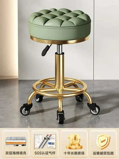 Beauty Chair Specifically Designed for Beauty Salon Adjustable Rotating Pulley Hair Salon Round Stool Tabouret A Roulette 원형의자