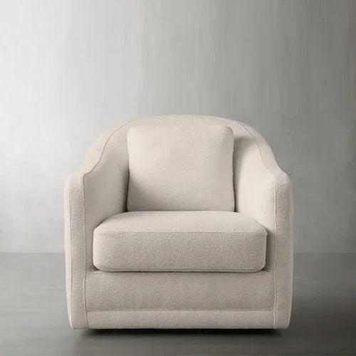 Nordic minimalist rotating single person sofa chair, living room balcony, leisure chair, hotel beauty salon reception chair, laz