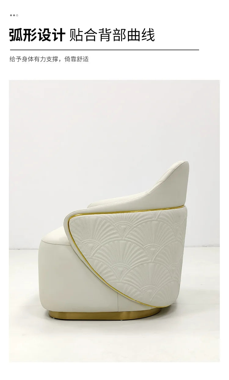 Italian, minimalist, leisure chair, simple, light luxury, designer, furniture, negotiation, reception, sofa chair