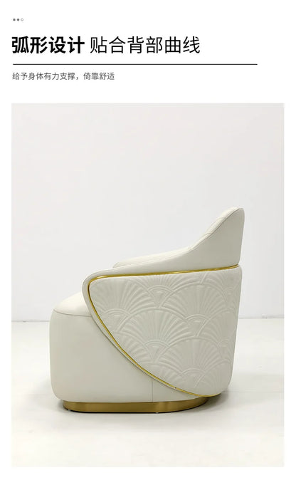 Italian, minimalist, leisure chair, simple, light luxury, designer, furniture, negotiation, reception, sofa chair