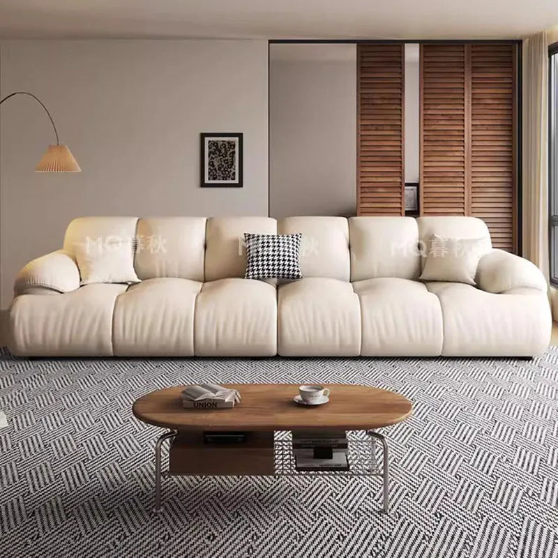 Long Modern Living Room Sofas Interior Fashion Luxury Design European Living Room Sofas Comfortable Sillon Cama Trendy Furniture