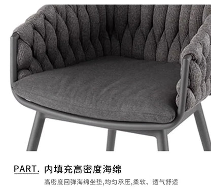 Office Restaurant Garden Chairs Hotel Leisure Simplicity Modern Garden Chairs Homestay Aluminum Furniture Silla De Jardín MHSF