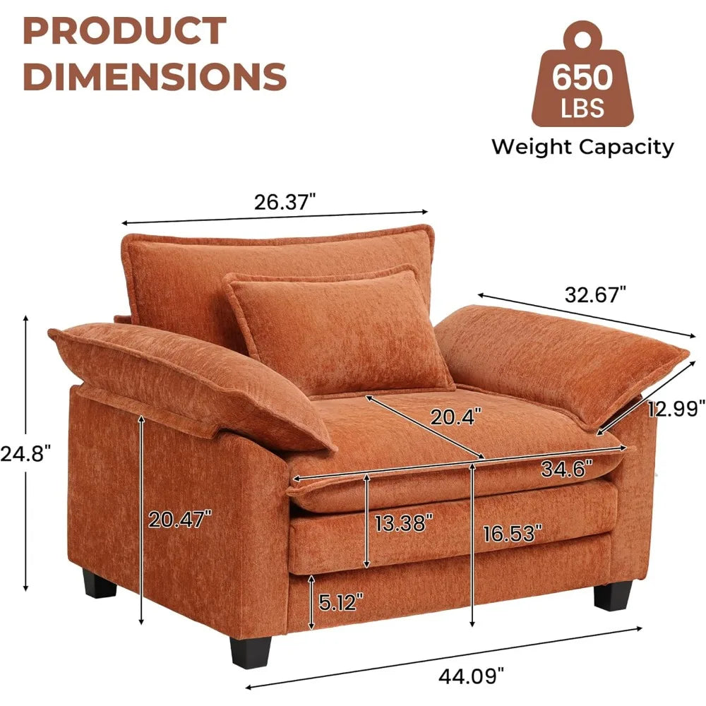 Modern Oversized Accent Chair,44