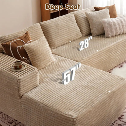 Modern Giant Memory Foam Vacuum-Compressed Sofa Bed Couch Built-Up Style for Living Room Bedroom Fabric Upholstery for Hotels