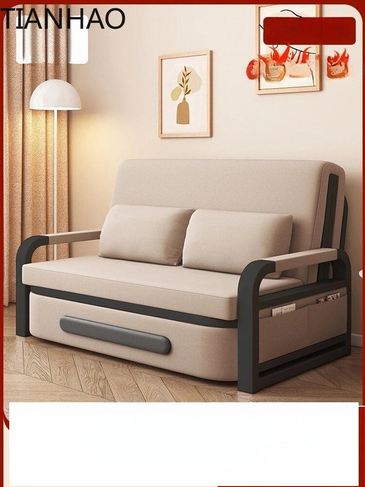 Sofa bed folding dual-purpose 2025 new single bed small apartment living room balcony folding bed multi-functional retractable b