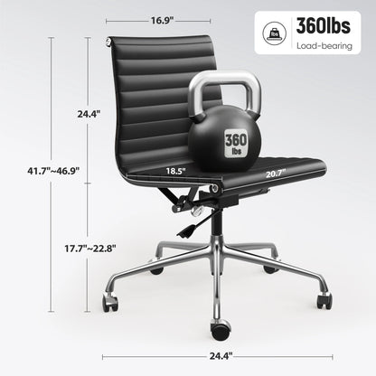 Office chairs Ergonomic Office Chair Mesh Back Lumbar Support Flip-Up Armrests Reclining Adjustable Height for Home Office Desk