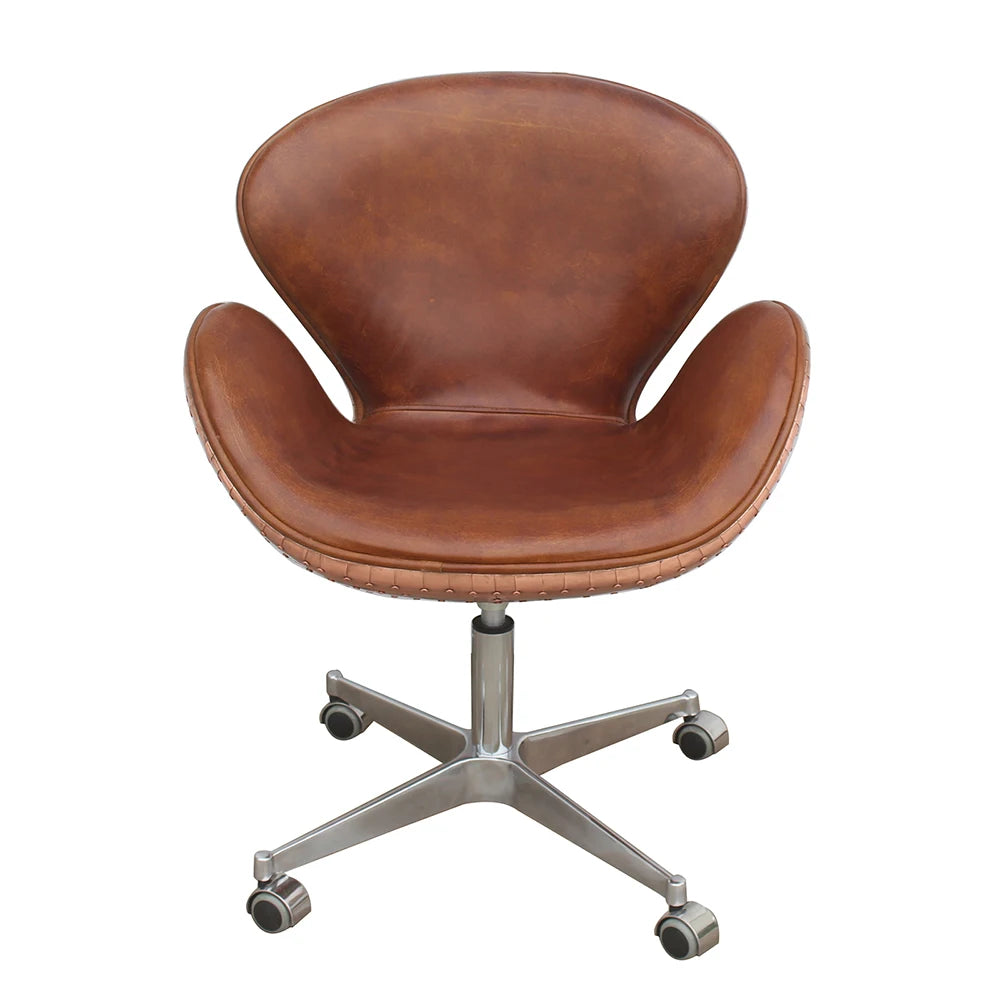 Home Furniture Aviation Vintage Leather Chair Swivel Aviator Bar Chair
