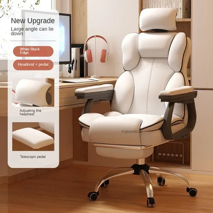 Ergonomic Office Chair Lifting Rotating Armchair Home Game Computer Chair European Backrest Comfort Seating