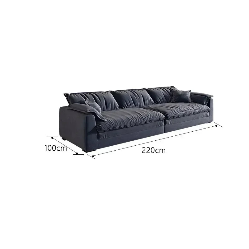 &S Comfy Modern Rectangular Sectional Sofa with Pillows Deep Seat Extra Large Couches Over Size Corner Sofa Living Room Sofas*