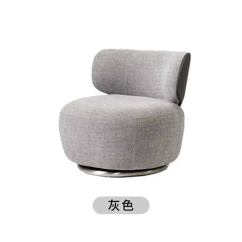 High-end Single Swivel Chair Lazy Leisure Chair New Sofa Living Room Balcony Bedroom Single Seat Personalized Fabric Chair