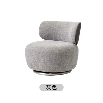 High-end Single Swivel Chair Lazy Leisure Chair New Sofa Living Room Balcony Bedroom Single Seat Personalized Fabric Chair