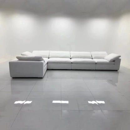 Modern design L-shaped sofa set Living room furniture combination set Modern living room white home sofa