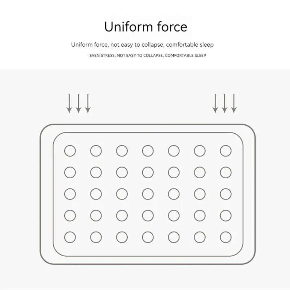 Camping Air bed with Backrest 2 Persons Inflatable Mattress Camping Folding Home Indoor Outdoor Air Cushion 48cm High Bed