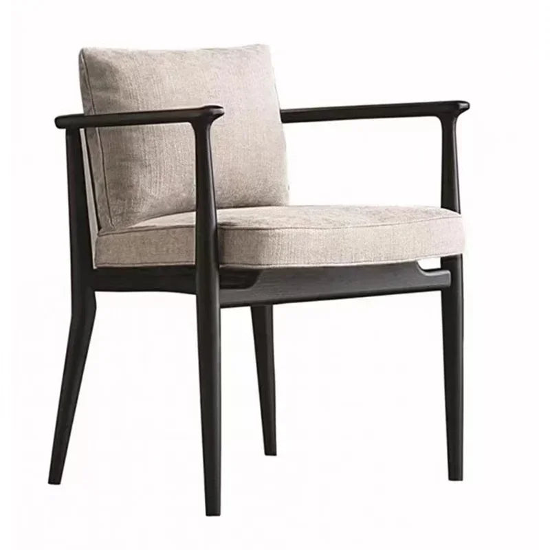 New Chinese Style Nordic Single-Seat Sofa Chair Post-Modern Minimalist Dining Chair Leisure Chair Conference