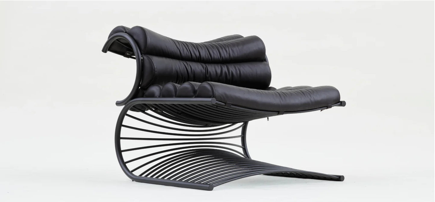Nordic Designer Single Back Leisure Chair Creative Hardware Special-Shaped Ergonomic Model for Home and Living Room