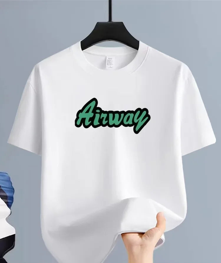 Trendy and Creative Letter Print Short-sleeved T-shirt, Unisex and Versatile Top, Fashionable and Eye-catching