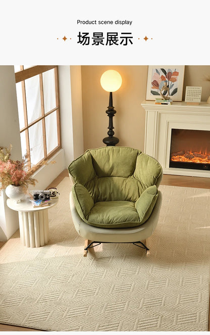 Ergonomic Green Rocking Chairs Living Room Modern Home Furniture Comfortable Meditation Relaxation Muebles Para El Hogar"