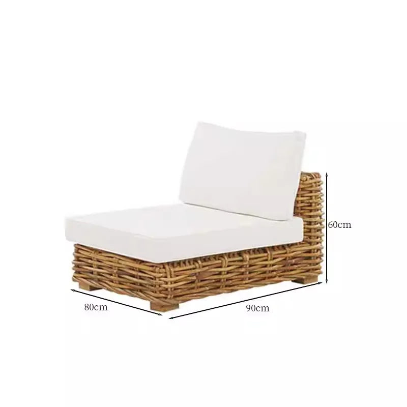 Outdoor rattan sofa courtyard South East Asia style bed and breakfast terrace garden balcony leisure