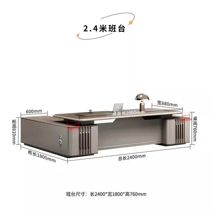 Boss table, desk, simple modern class desk, office table and chair combination