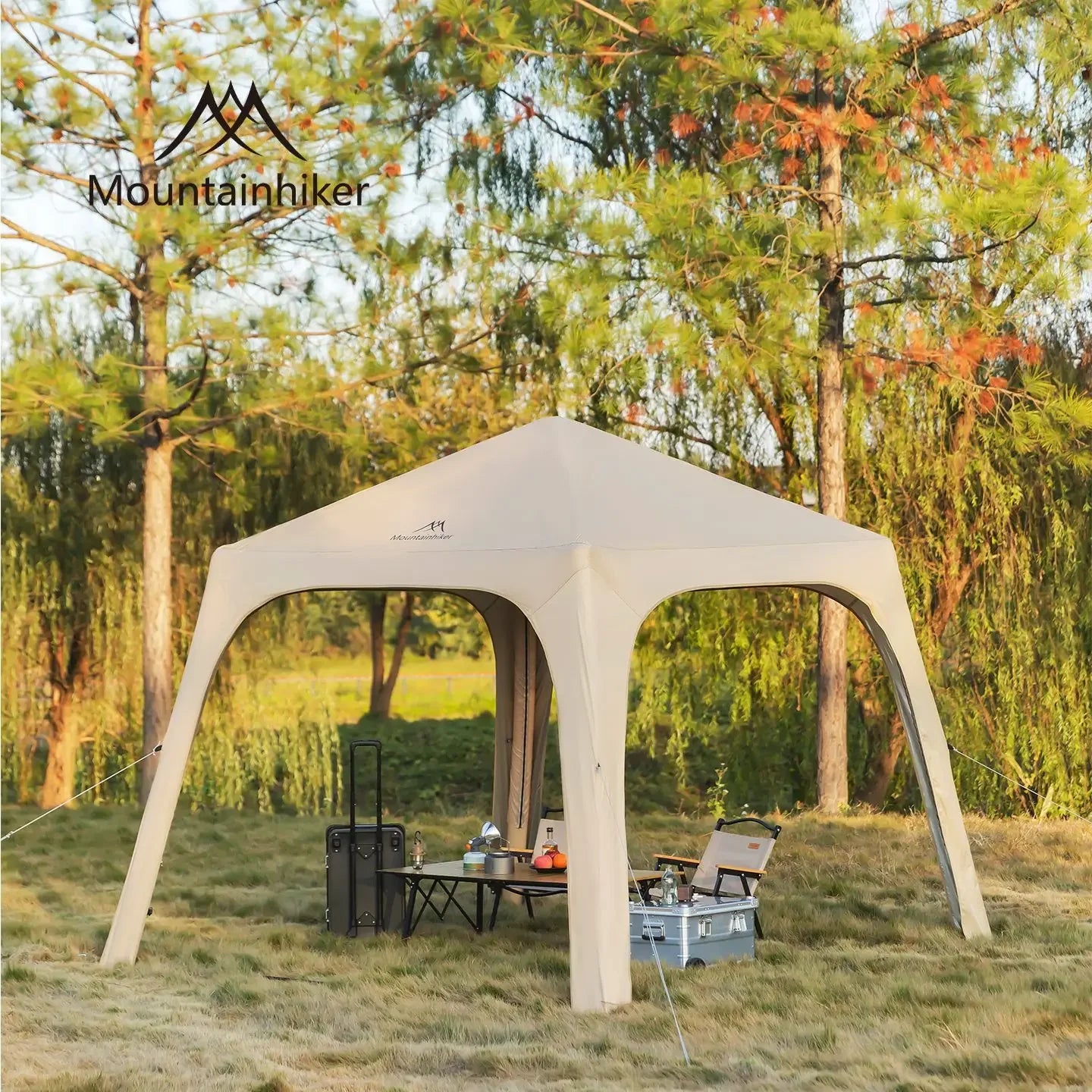 MOUNDAINHIKERInflatable Dome Outdoor Camping Waterproof Portable Tent Multiple People Large Capacity Park Sunscreen and Sunshade