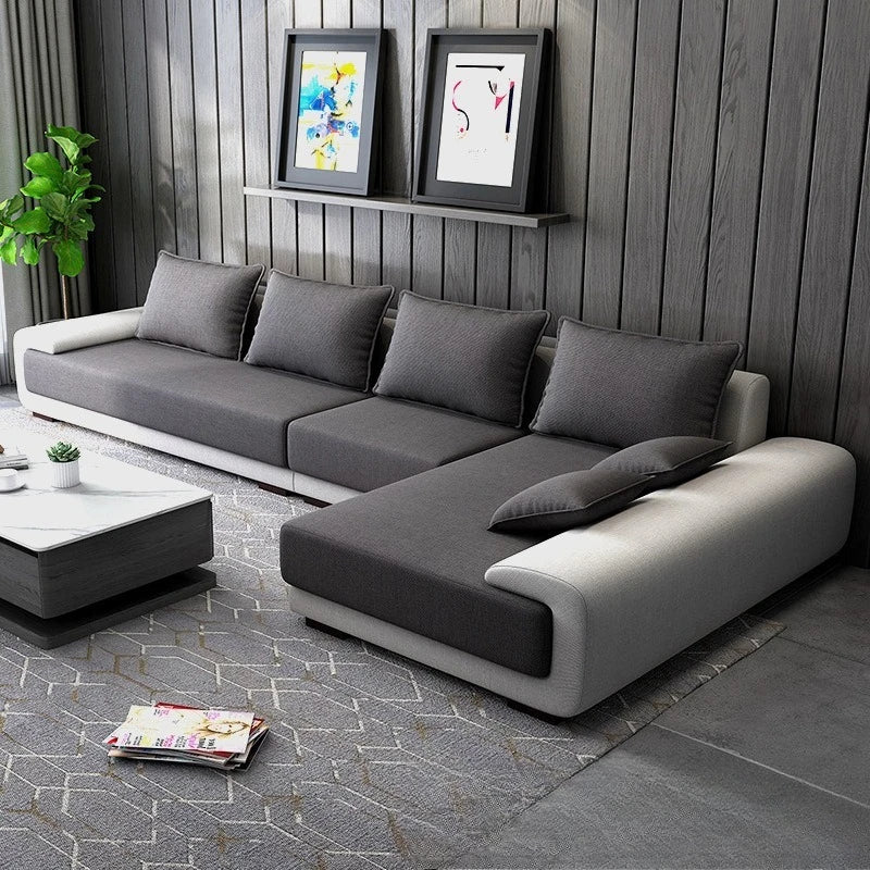 Sofa living room modern light luxury simple technology cloth sofa small apartment combination furniture latex