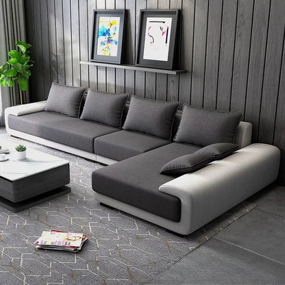 Sofa living room modern light luxury simple technology cloth sofa small apartment combination furniture latex