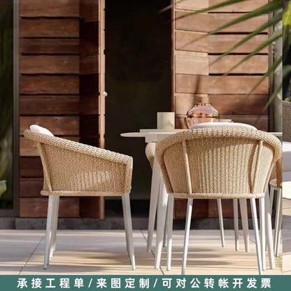 Outdoor Sofa Designer Sample Room Rope Weaving Furniture Leisure Courtyard Outdoor Garden Outdoor Waterproof Sofa