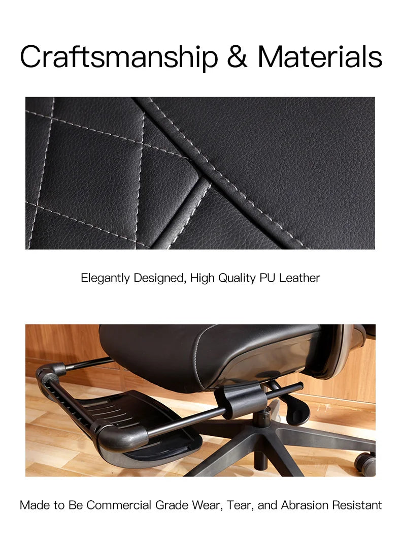 advanced computer chair swivel ergonomic chair cushion PU luxury with wheels office massage chair