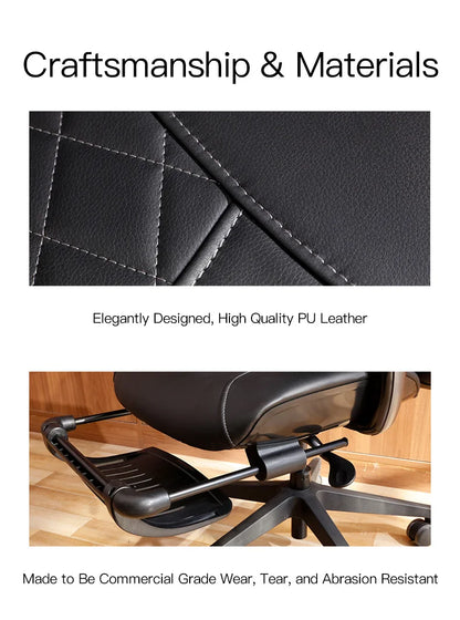 advanced computer chair swivel ergonomic chair cushion PU luxury with wheels office massage chair