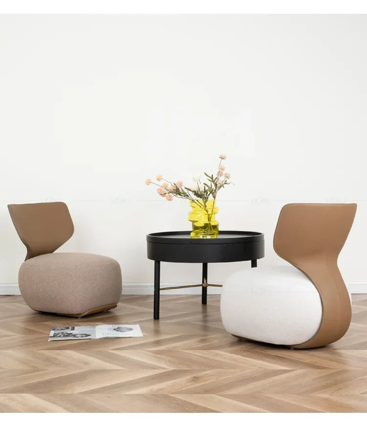 Luxury Fabric Living Room Chair Coffee Shop Living Room Lounges Chair Bedroom Sofa Furniture Low Stool Balcony Leisure Chair t