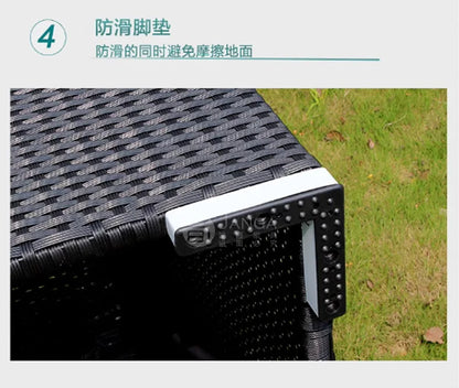 Outdoor villa courtyard sofa hotel B & B terrace waterproof sunscreen sofa furniture indoor and outdoor rattan weaving