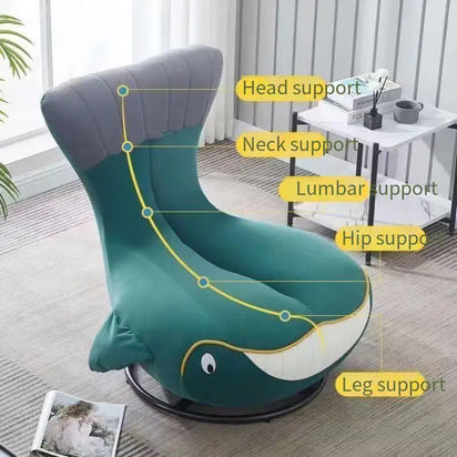 Recliner Cloth Chairs Luxury Design Orange Orange Chaise Swivel Chairs Comfy Ergonomic Sillas De Sala Living Room Furniture