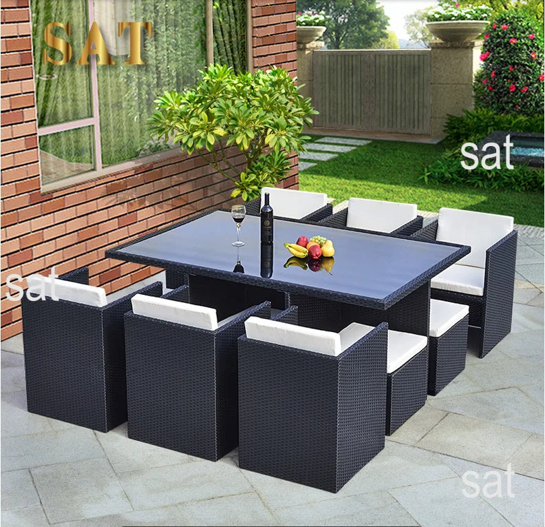 Save Place Restaurant Rattan Wicker Leisure Furniture Outdoor Garden Patio Sets