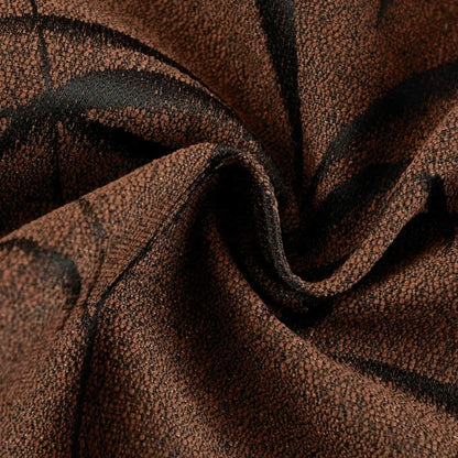 HQYQJJHYR Modern High Quality Colored Jacquard Brown Thickened Blackout Curtains for Living Room  Luxury Bedroom Kitchen Curtain