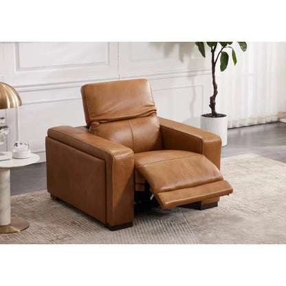 MANWAH CHEER Classics Comfortable 3+2+1 Seater Couch Living Room Power Reclining Sofas Set Furniture Genuine Leather Luxury Sofa