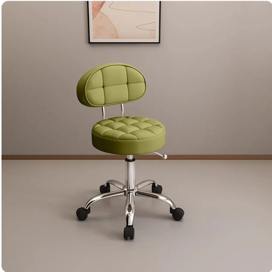 Big work stool hair cutting chair rotating lifting round stool pulley hair salon special beauty stool
