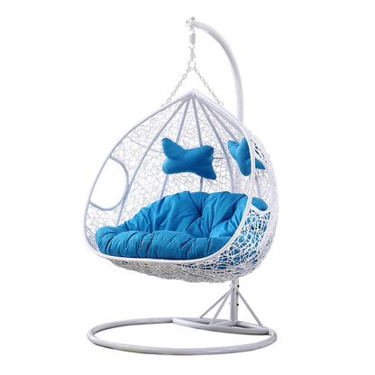 Thickened rattan swing chair Outdoor swing set Strong swing chair frame with waterproof and UV protection