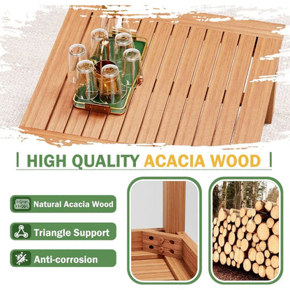 Garden Garden Furniture Outdoor Sofa Set Modern Home Style Teak Sofa with Coffee Table