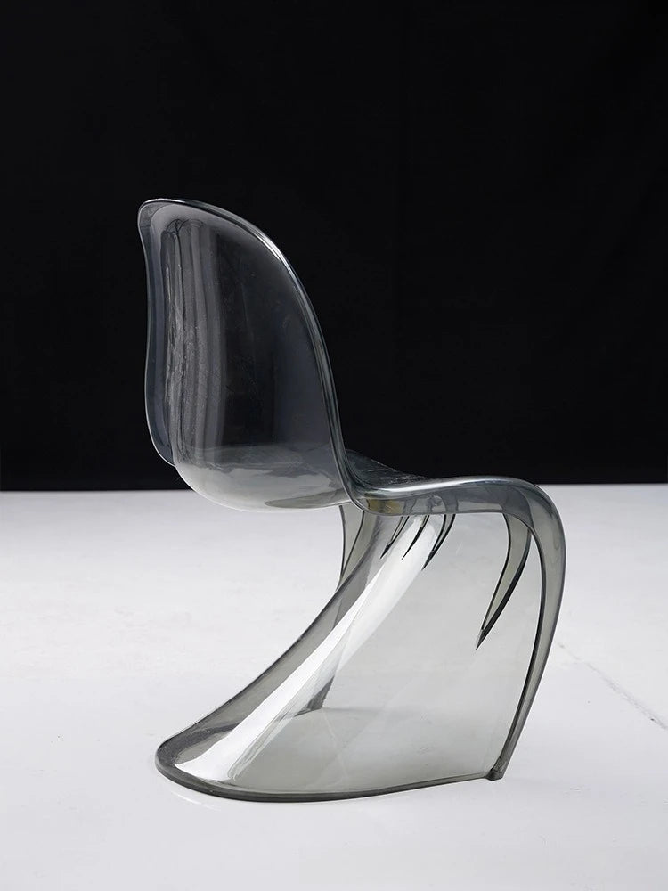 Nordic Modern Simple Creative Acrylic Plastic Dining Chair Red S Beauty Chair Crystal Transparent Pandong Chair Wow