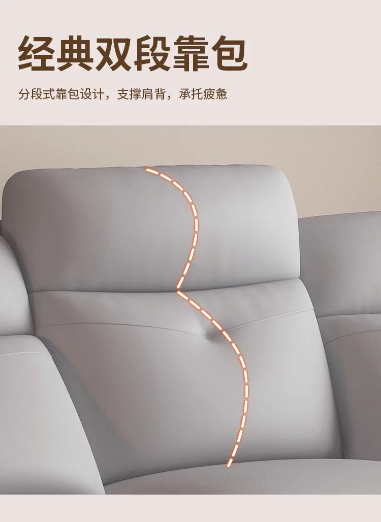 Comfort Electric Recliner Sofa Leather Sectional Genuine Retractable Combined Couch Bed Convertible Divano Letto Furnitures